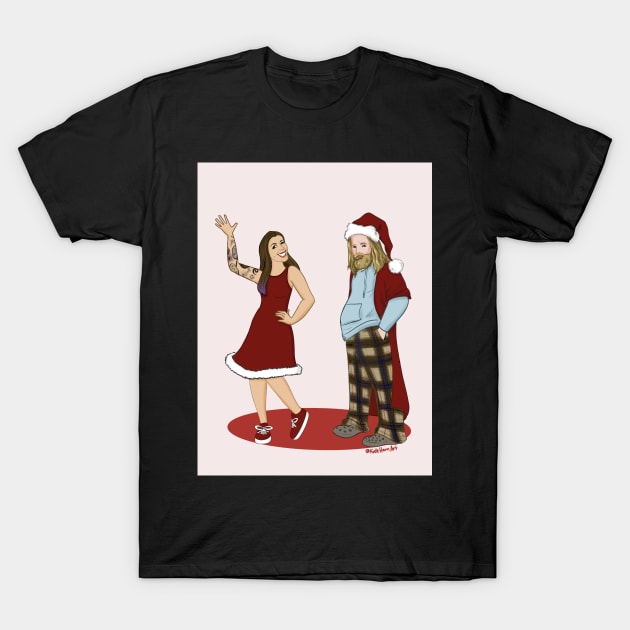 Happy Holidays From Mama's Geeky & Bro Thor T-Shirt by MamasGeeky